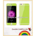 Newly QIWEIDA colorful full cover screen protector for iphone6 with shining, tempered glass protector for iphone5